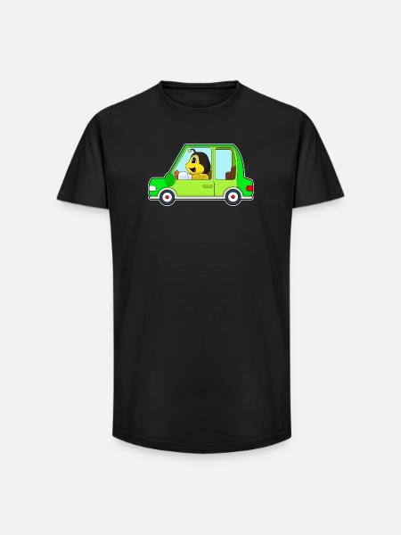 Bee Car - Long Fit Men's T-Shirt - black