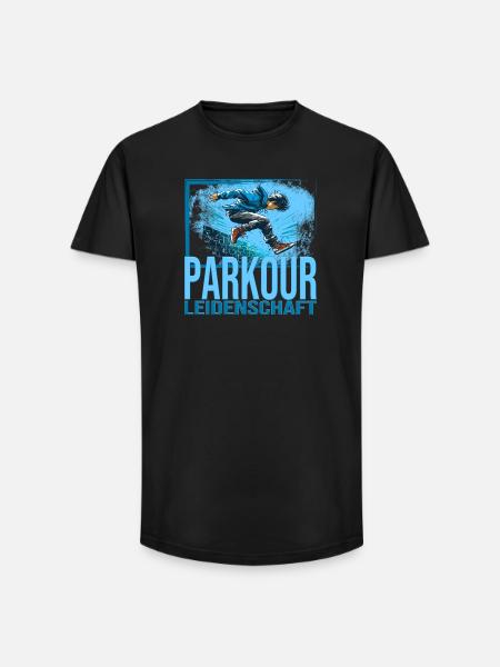 Parkour Leidenschaft - Long Fit Männer T-Shirt - Schwarz