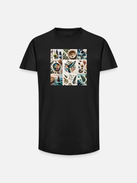 Nature in Art - Long Fit Men's T-Shirt - black