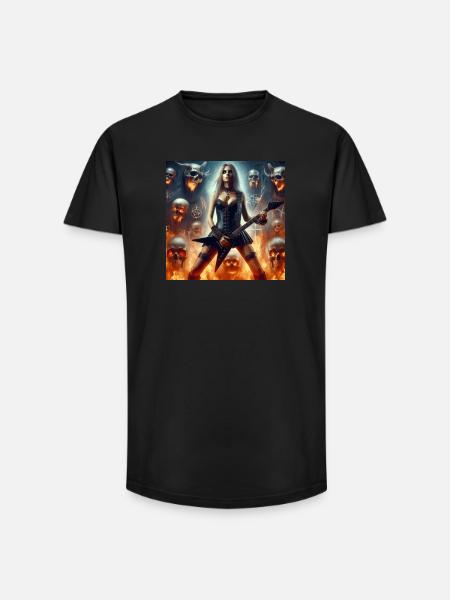 Hell dominated by heavy metal - Long Fit Men's T-Shirt - black