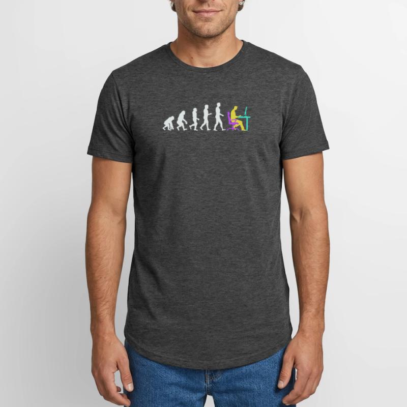 Développeur Evolution Computergeek Open Source T-shirt coupe longue homme