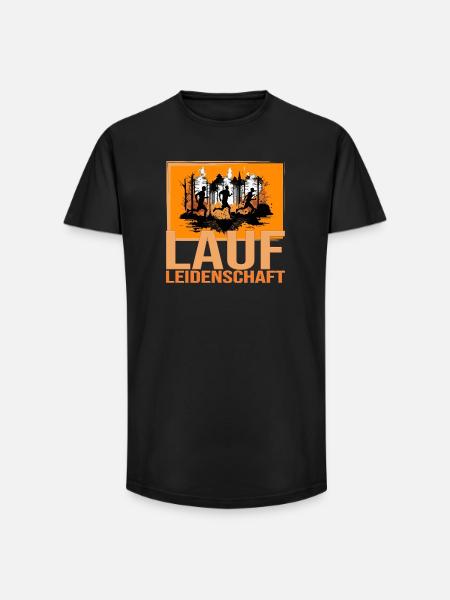 Lauf Leidenschaft - Long Fit Männer T-Shirt - Schwarz