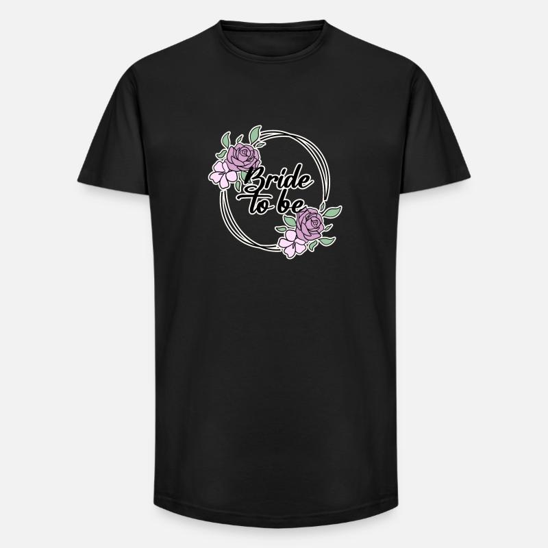 Braut Brautkleid - Long Fit Männer T-Shirt - Schwarz