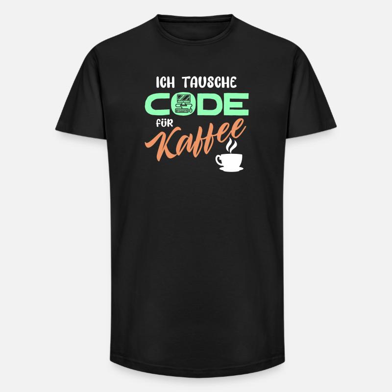 Code Developer Statement Programmierer Computer - Long Fit Männer T-Shirt - Schwarz