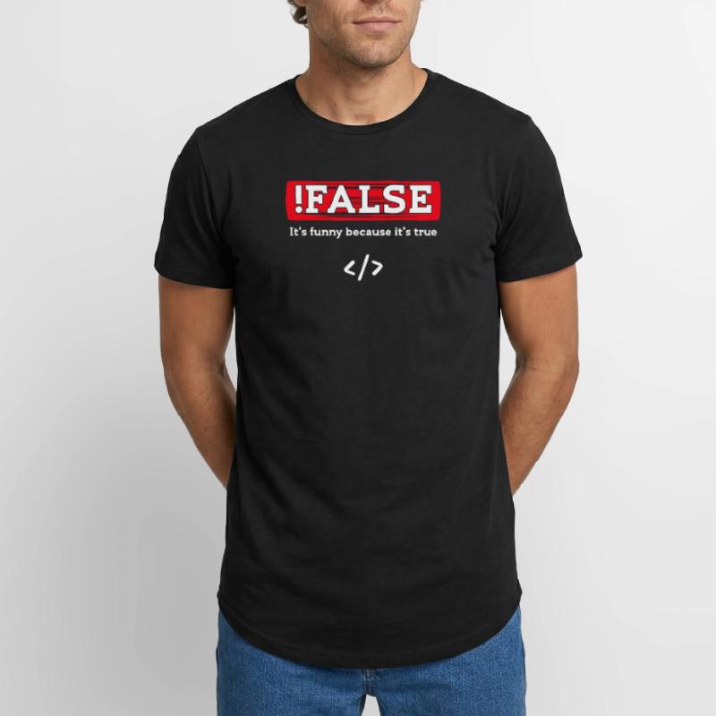 Debug Skripting Statement Developer Code Nerd Long Fit Männer T-Shirt