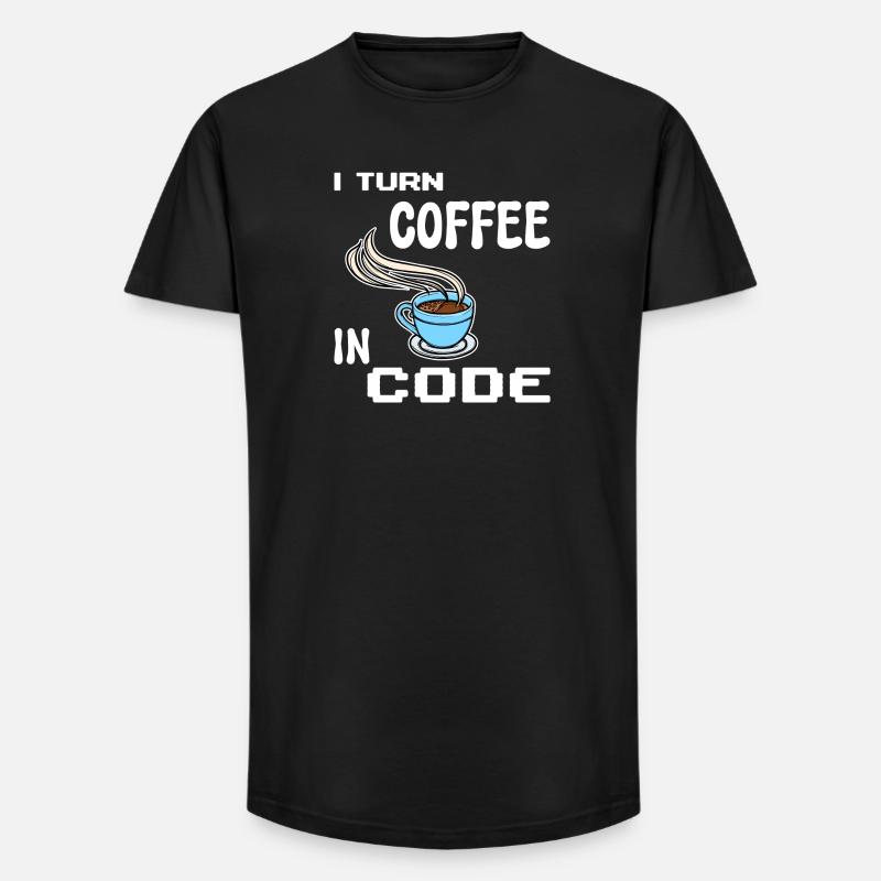 Developer Computerfreak Statement Programmierer - Long Fit Männer T-Shirt - Schwarz