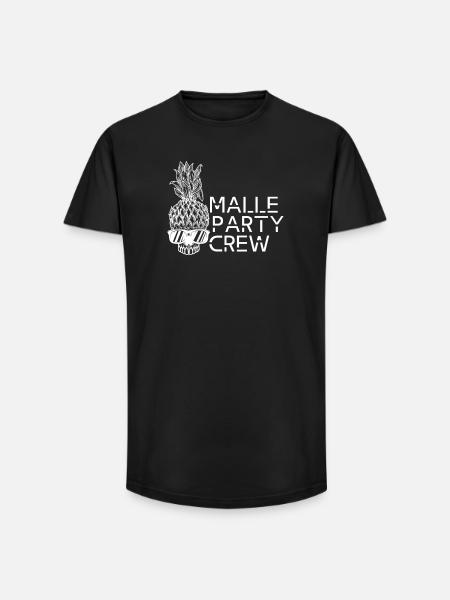 Malle Party Crew - Long Fit Men's T-Shirt - black