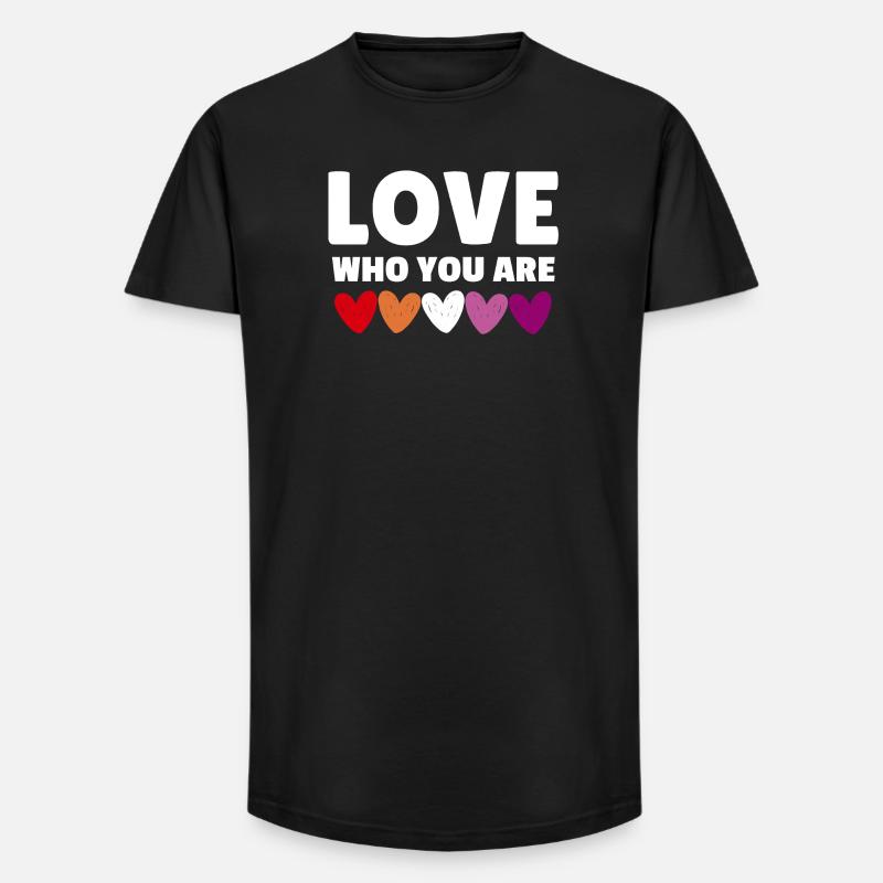 Lesbe. Liebe, wer du bist - Long Fit Männer T-Shirt - Schwarz