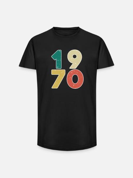 1970 - Born 1970 - Built in 1970 - Long Fit Men's T-Shirt - black