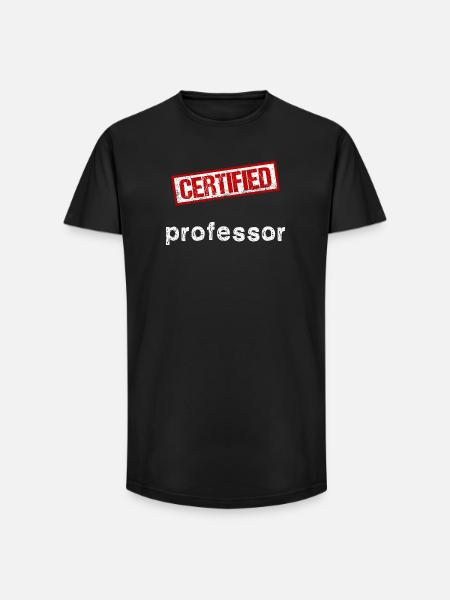 Professor - Long Fit Men's T-Shirt - black