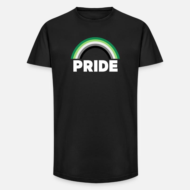 Aromantischer Stolz - Long Fit Männer T-Shirt - Schwarz
