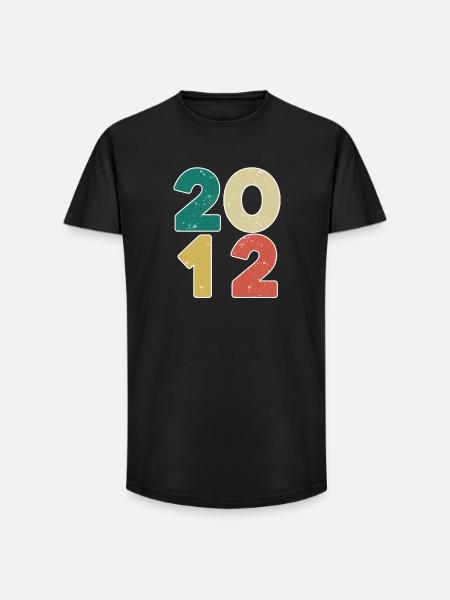 2012 - Year 2012 - Year 2012 - Long Fit Men's T-Shirt - black