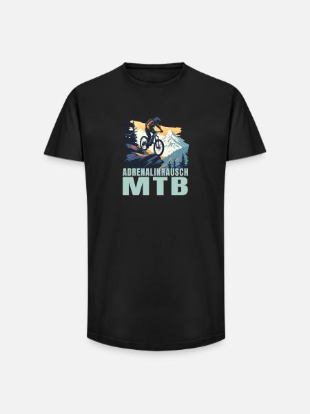 Adrenalinrausch - Long Fit Männer T-Shirt - Schwarz