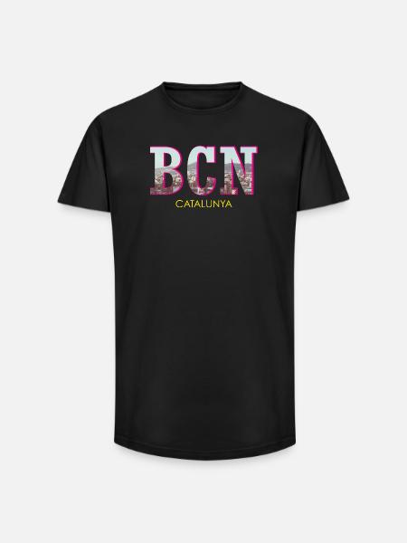 Barcelona Catalunya - Long Fit Männer T-Shirt - Schwarz