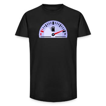Gas Station Refueling Electric Energy Drive - Long Fit Men's T-Shirt - black - Front - AI Model Male 185 light (185cm)