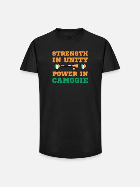 Strength in unity, power in Camogie - Long Fit Men's T-Shirt - black