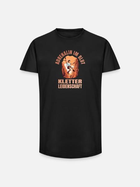 Adrenalin im Blut - Long Fit Männer T-Shirt - Schwarz