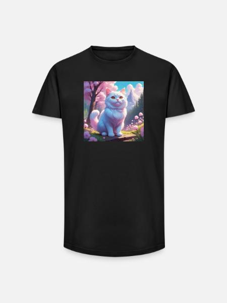 Kittens in the mountains - Long Fit Men's T-Shirt - black