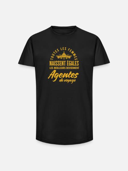 Travel Agent Gift Idea - Long Fit Men's T-Shirt - black
