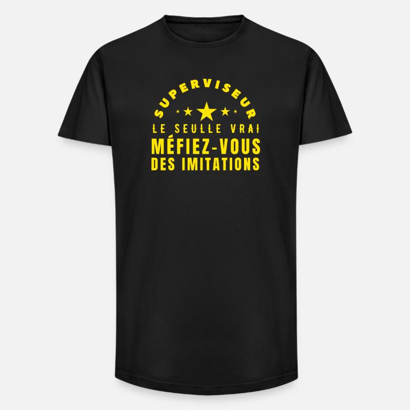 Die echte Aufseher-Geschenkidee - Long Fit Männer T-Shirt - Schwarz