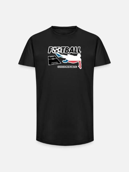 Fußball Fieber Tschechien - Long Fit Männer T-Shirt - Schwarz