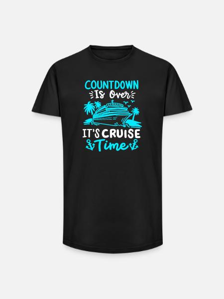 Kreuzfahrt Urlaub Schiffreise - Long Fit Männer T-Shirt - Schwarz
