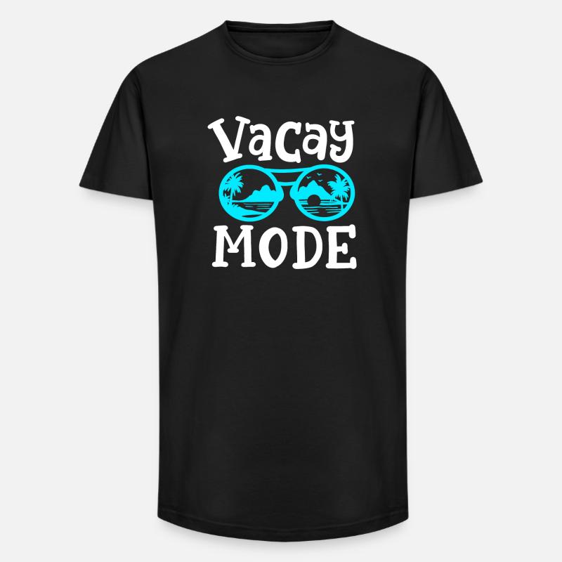 Kreuzfahrturlaub - Long Fit Männer T-Shirt - Schwarz