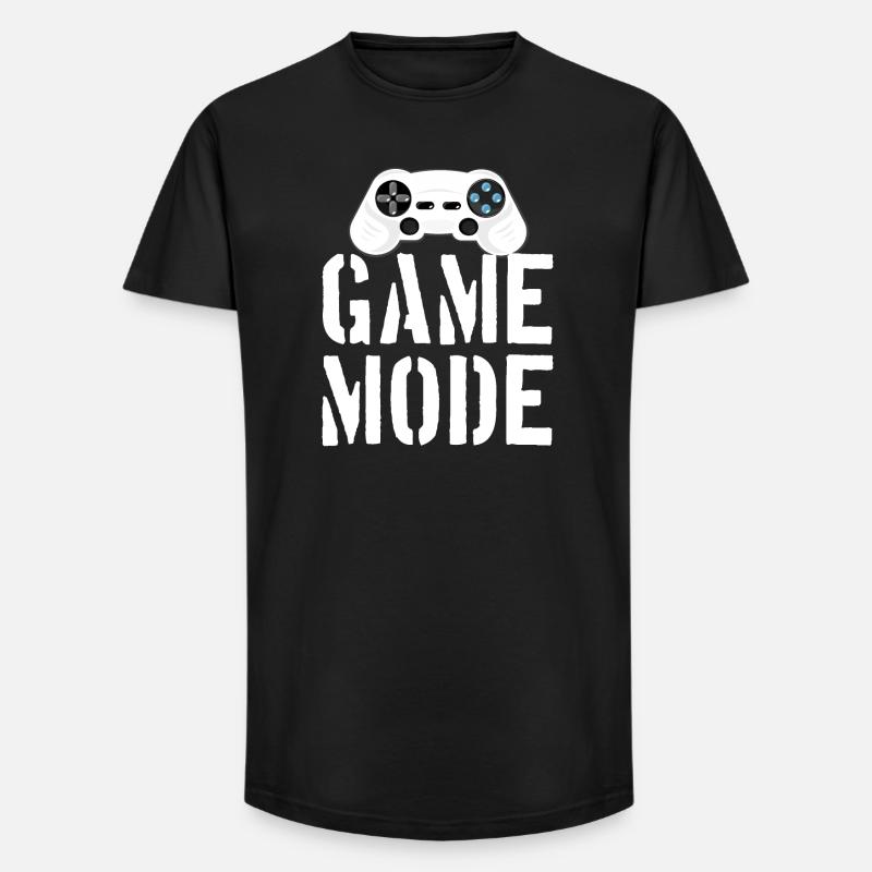 Game Mode - Long Fit Männer T-Shirt - Schwarz