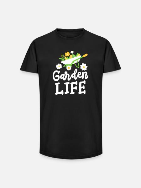 Garten Gartenarbeit - Long Fit Männer T-Shirt - Schwarz