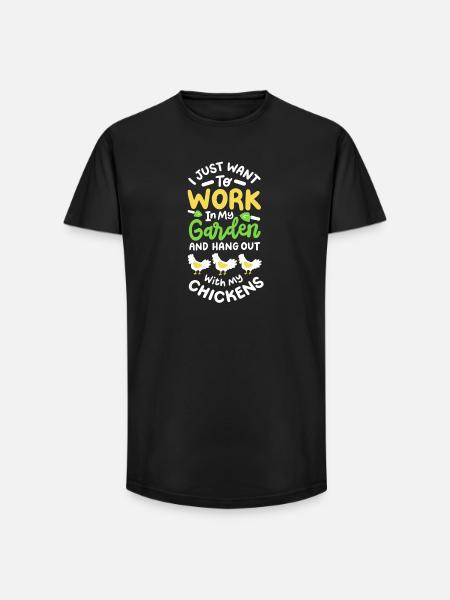 Garten Gartenarbeit - Long Fit Männer T-Shirt - Schwarz