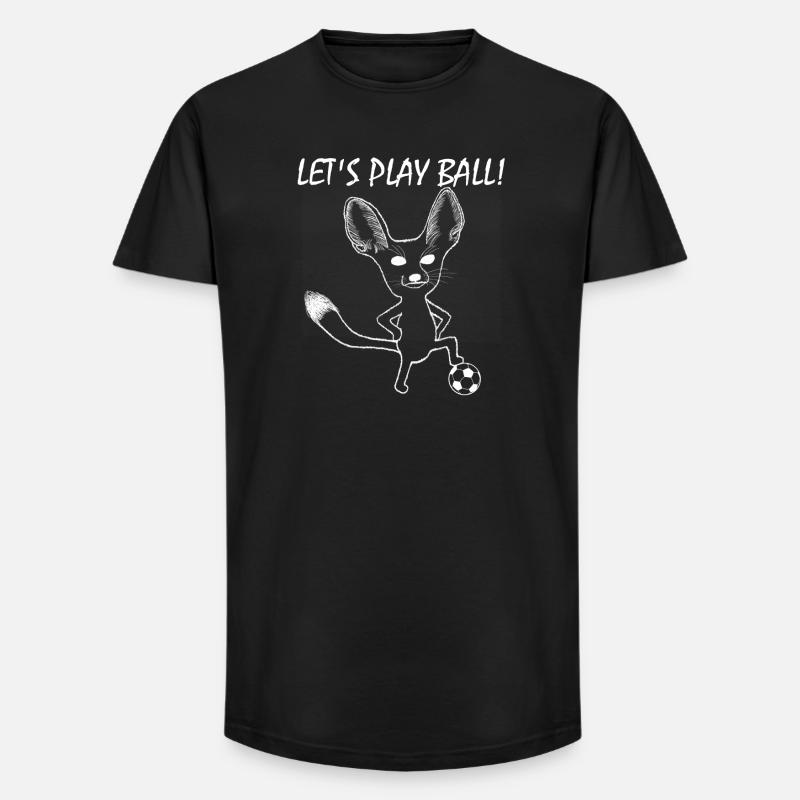 Fennek Let's Play Ball! - Long Fit Männer T-Shirt - Schwarz