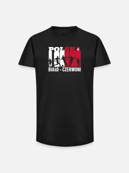 Polish football - Long Fit Men's T-Shirt - black