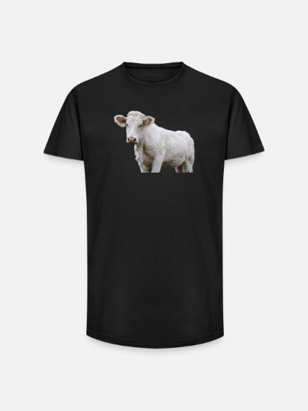 Vache - T-shirt coupe longue homme - noir
