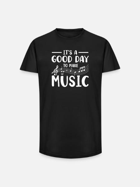 Musician Music Instrument - Long Fit Men's T-Shirt - black