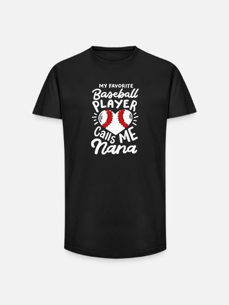 Baseball Baseballspieler - Long Fit Männer T-Shirt - Schwarz