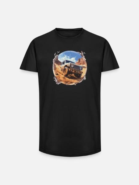 Jimny 4x4 Offroad Car - Long Fit Men's T-Shirt - black