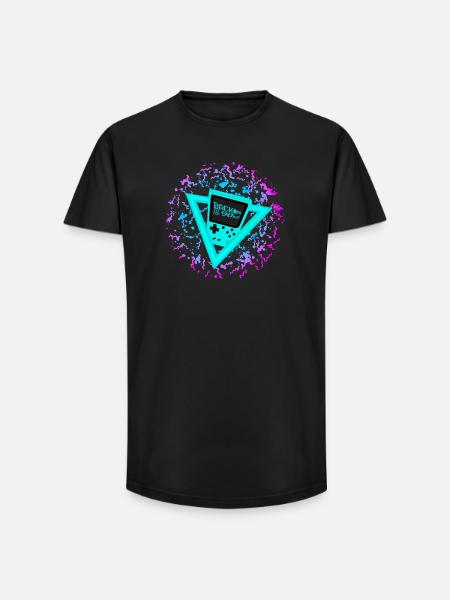 Back to the 90s - Long Fit Männer T-Shirt - Schwarz