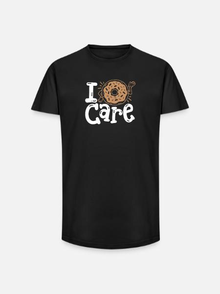 Donut Donut-Wortspiel - Long Fit Männer T-Shirt - Schwarz