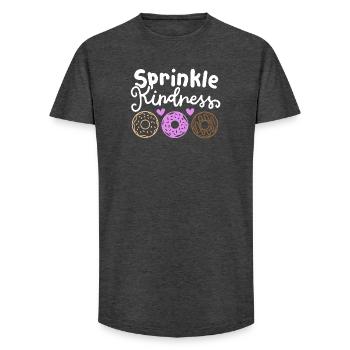 Donut gegen Mobbing - Long Fit Männer T-Shirt - Anthrazit - Vorne - AI Model Male 185 light (185cm)