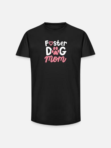Pflegehund Pflegehundemama - Long Fit Männer T-Shirt - Schwarz