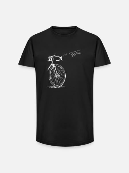 Creation of Adam Rennrad Version - Long Fit Männer T-Shirt - Schwarz