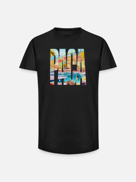 PACA - T-shirt coupe longue homme - noir