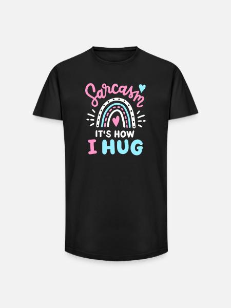 Sarkasmus Sarkastisch - Long Fit Männer T-Shirt - Schwarz