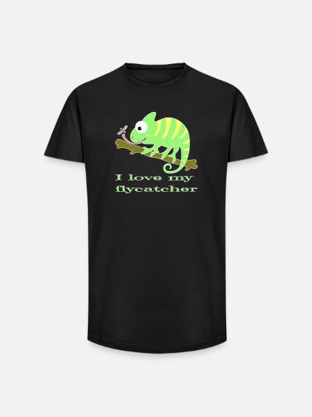 Chamaeleon animal - Long Fit Men's T-Shirt - black