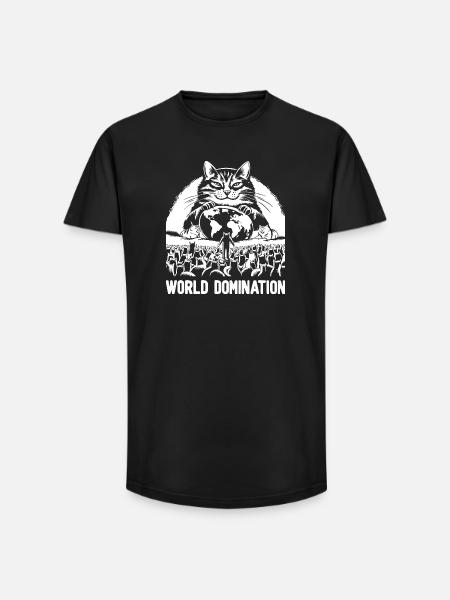 World Domination 1 - Long Fit Men's T-Shirt - black