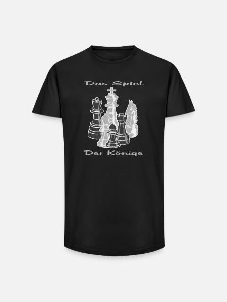 Schach figuren - Long Fit Männer T-Shirt - Schwarz