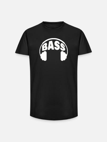 BASS - Long Fit Men's T-Shirt - black