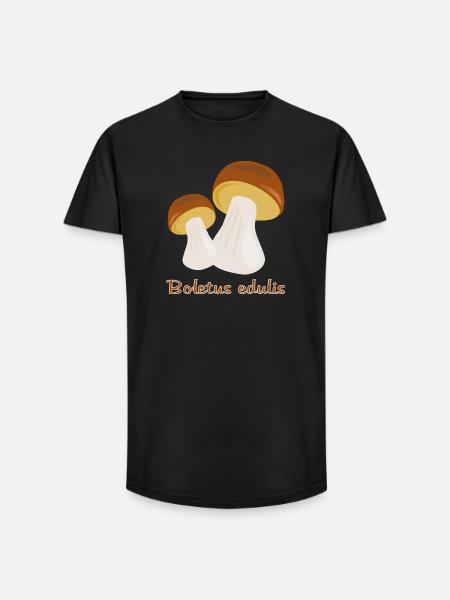 Autumn Mushrooms - Long Fit Men's T-Shirt - black