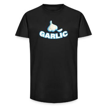 AIL - T-shirt coupe longue homme - noir - Devant - AI Model Male 185 light (185cm)