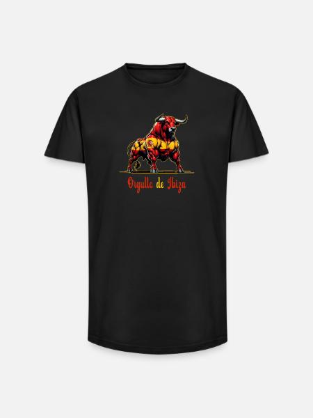 Pride Ibiza flagga design - T-shirt herr med lång passform - svart